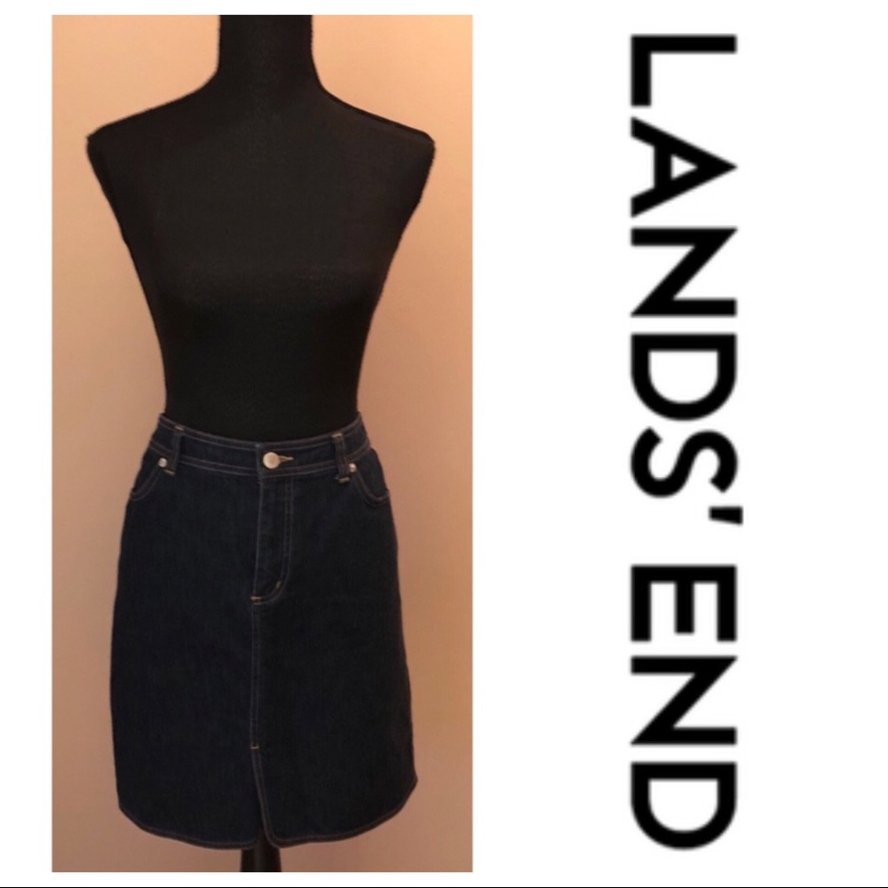 Lands’ End Jean Skirt Petite Size 6P